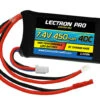Traxxas Common Sense RC (2S450-40J) Lectron Pro 2S 7.4V 450mAh 40C Lipo Battery With JST PH 2.0