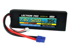 Common Sense RC (2S5200-35E) Lectron Pro 2S 7.4V 5200mAh 35C Lipo Battery With EC3 Connector