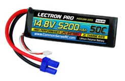 Common Sense RC (4S5200-50S5) Lectron Pro 4S 14.8V 5200mAh 75C Soft Case LiPo Battery With EC5