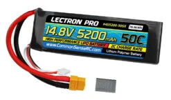 Common Sense RC (4S5200-50SX) Lectron Pro 4S 14.8V 5200mAh 50C Soft Case LiPo Battery With XT60 And