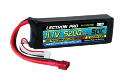 Common Sense RC Lectron Pro 3S 3S 11.1V 5200mAh 50C Lipo Battery With Deans