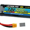 Common Sense RC (N6-5000X) Lectron Pro 7.2V NiMH 6 Cell 5000mAh Flat Pack Battery With XT60 And Adap