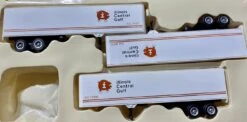 Con-Cor 4-008109 HO Scale 40' Trailer 3 Pack Illinois Central -NOS