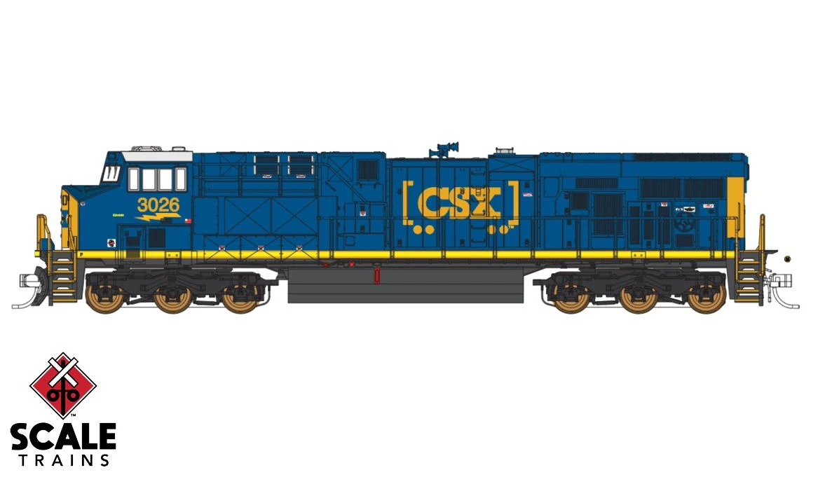 Fox Valley Models 10023 N Scale ES44AH "Boxcar Logo" CSX 3023