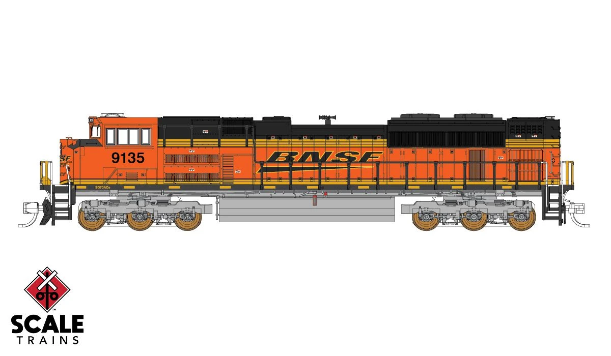 Fox Valley Models 10144 N Scale EMD SD70ACe "Heritage III" BNSF 9135 LokSound