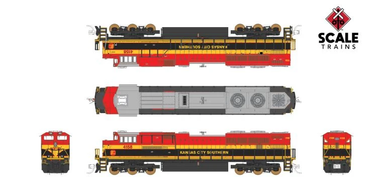 Fox Valley Models 10177 N Scale EMD SD70ACe Kansas City Southern KCS 4164 - Image 2