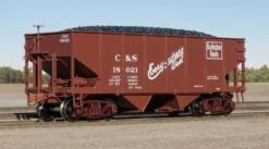 Fox Valley Models 15019 HO Scale USRA 55-Ton 2-Bay Open Hopper Burlington CBQ/C&S 18021