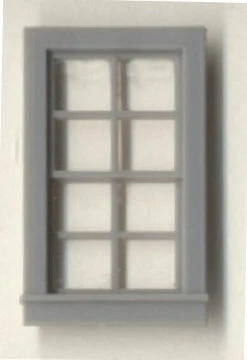 Grandt Line 3702 O Scale 8 Pane Window 27"x48" (4 Pieces)