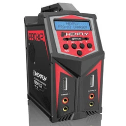 Hexfly 15247 Pro X2 Charger Dual AC/DC 7A LiPo NiMH & NiCd Battery Charger