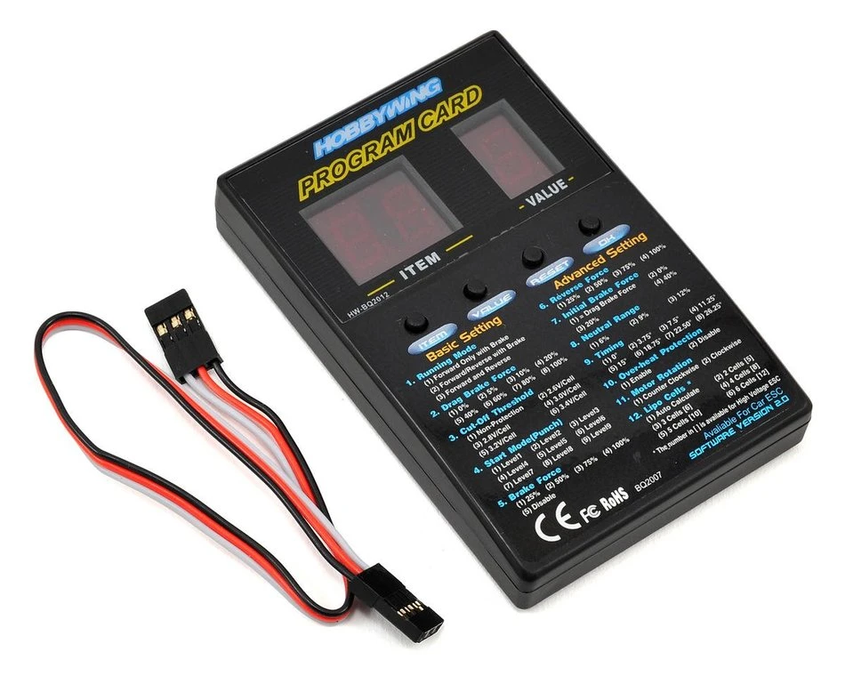HOBBYWING 81030000 A1 EzRun 18A SL ESC And 7800 KV Motor Combo With Program Card For 1/16 And 1/18 - Image 2