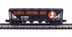Industrial Rail 4101 O Gauge 4 Bay Covered Hopper Illinois Central Gulf ICG 120381 - NOS