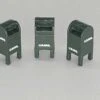 JL Innovation 710 HO Scale Pre-1955 US Mailbox - Green (3 Pack)