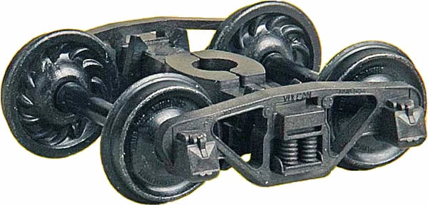 Kadee 1573 Kadee HO Scale #1573 Vulcan Double Truss "HGC' Trucks W/33" Ribbed Back Code 88 Metal Whe