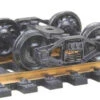 Kadee HO Scale 554 Bettendorf T-Section Trucks With 33" Ribbed Back Wheels - Self Centering