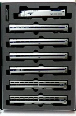 Kato 106-6286BDC N Scale Amfleet Viewliner Amtrak Phase V1 Set (1 P42 W/DCC + 6 Cars)