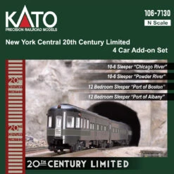 Kato 106-7130 N Scale NYC 20th Century Limted 4 Car Add-On Set