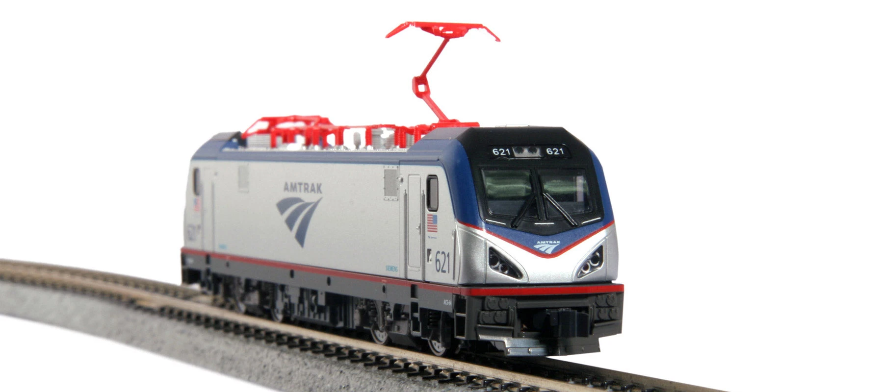 Kato 106-8001 N Scale AmtrakACS-64 621 Amfleet I 5 Unit Set- USED