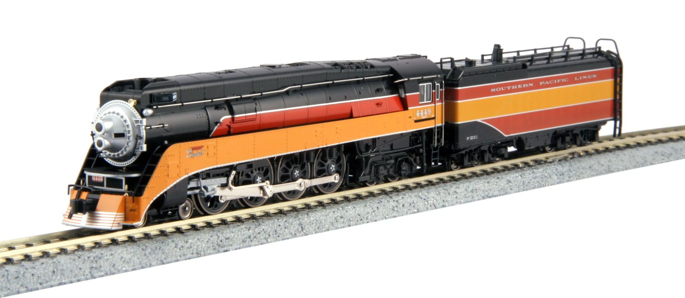 KATO 126-0307DCC N Scale Southern Pacific 4-8-4 GS4 Steam Loco SP 4449 With DCC
