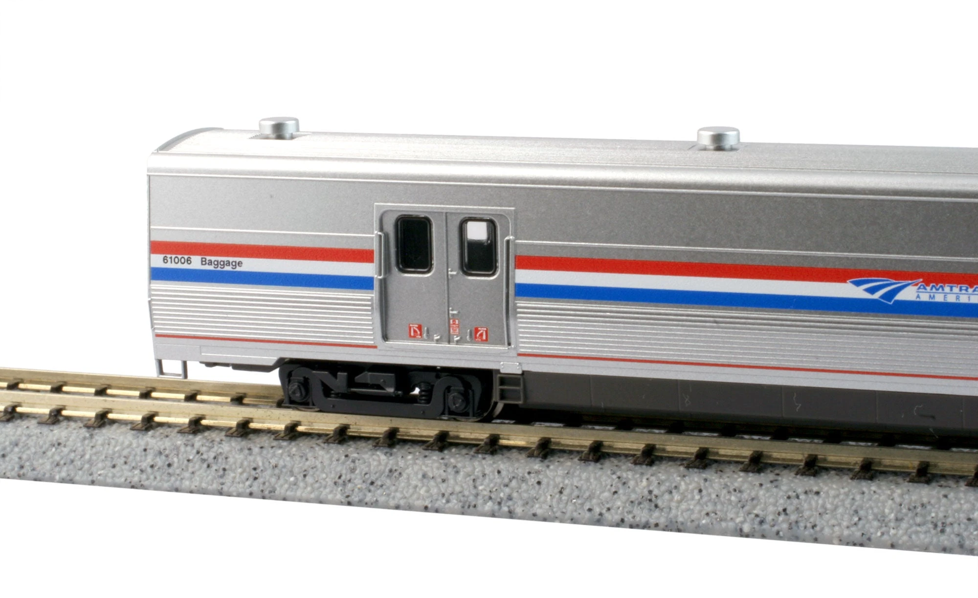 Kato 156-0958-1 N Scale Viewliner II Baggage Car Amtrak Phase III Heritage 61015 With LED Lights - Image 2