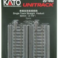 Kato 20-440 N Scale UniTrack 62mm 2-7/16" Straight Viaduct (2 Pack)