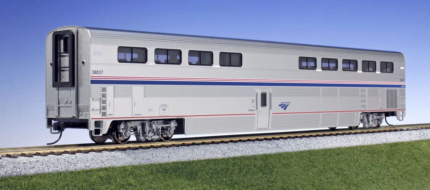 Kato 35-6074 HO Scale Amtrak Superliner I Diner Phase VI 38028