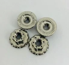 Klinik RC KRCLARGENUT 4mm Large Flange Serrated Titanium Wheel Nut 4 Pack