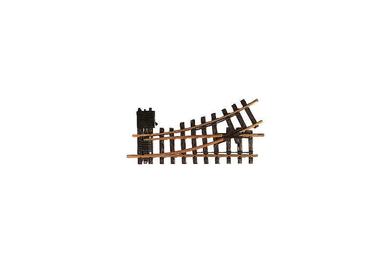 LGB 12100 G Gauge Track Left Hand Manual Turnout (330mm Straight 30 Degree R1 Curve)