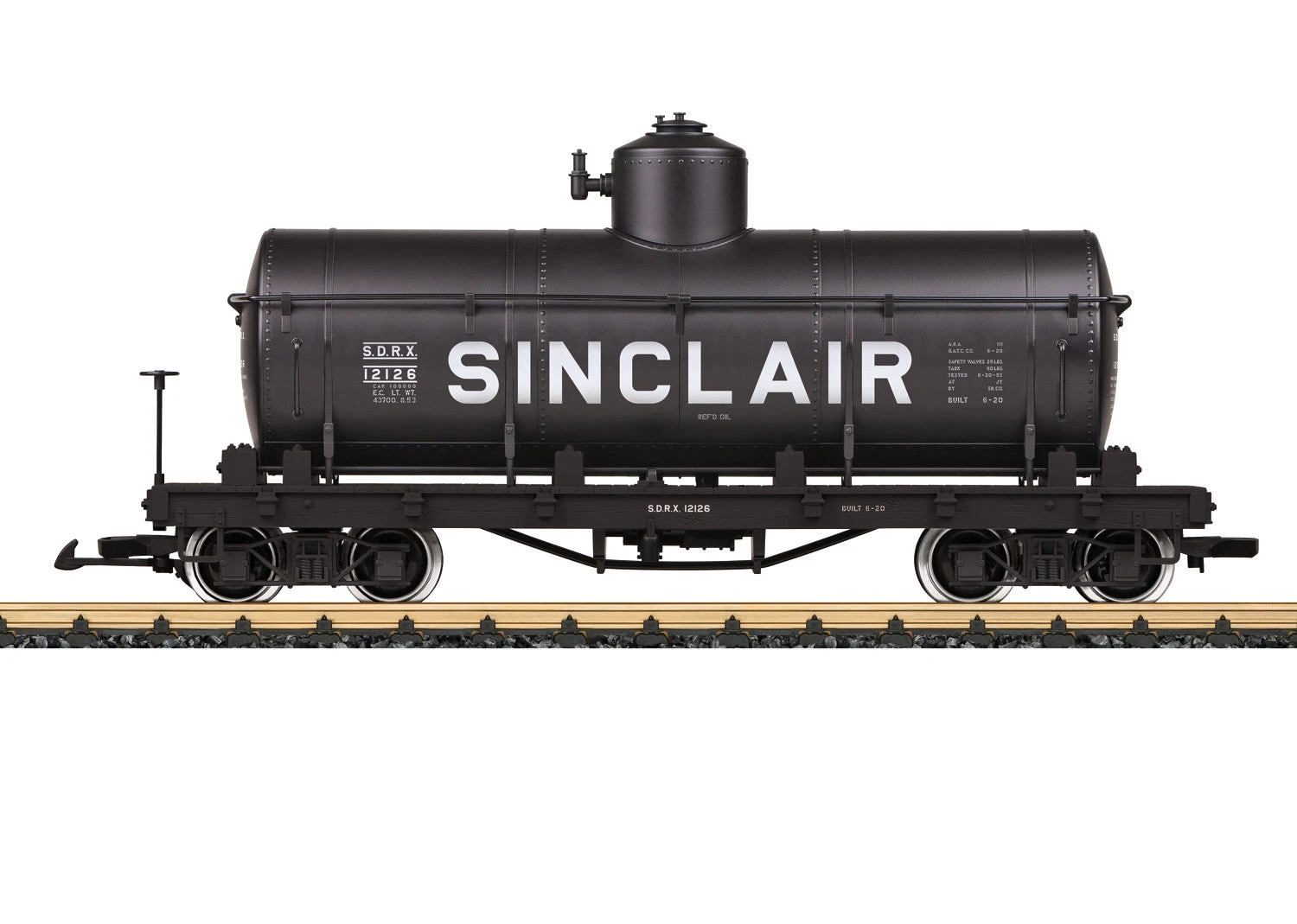 LGB 40811 G Gauge Single Dome Tank Car Sinclair SDRX 12126
