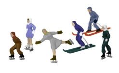 Lionel 1957140 HO Scale Winter Scenes Figures