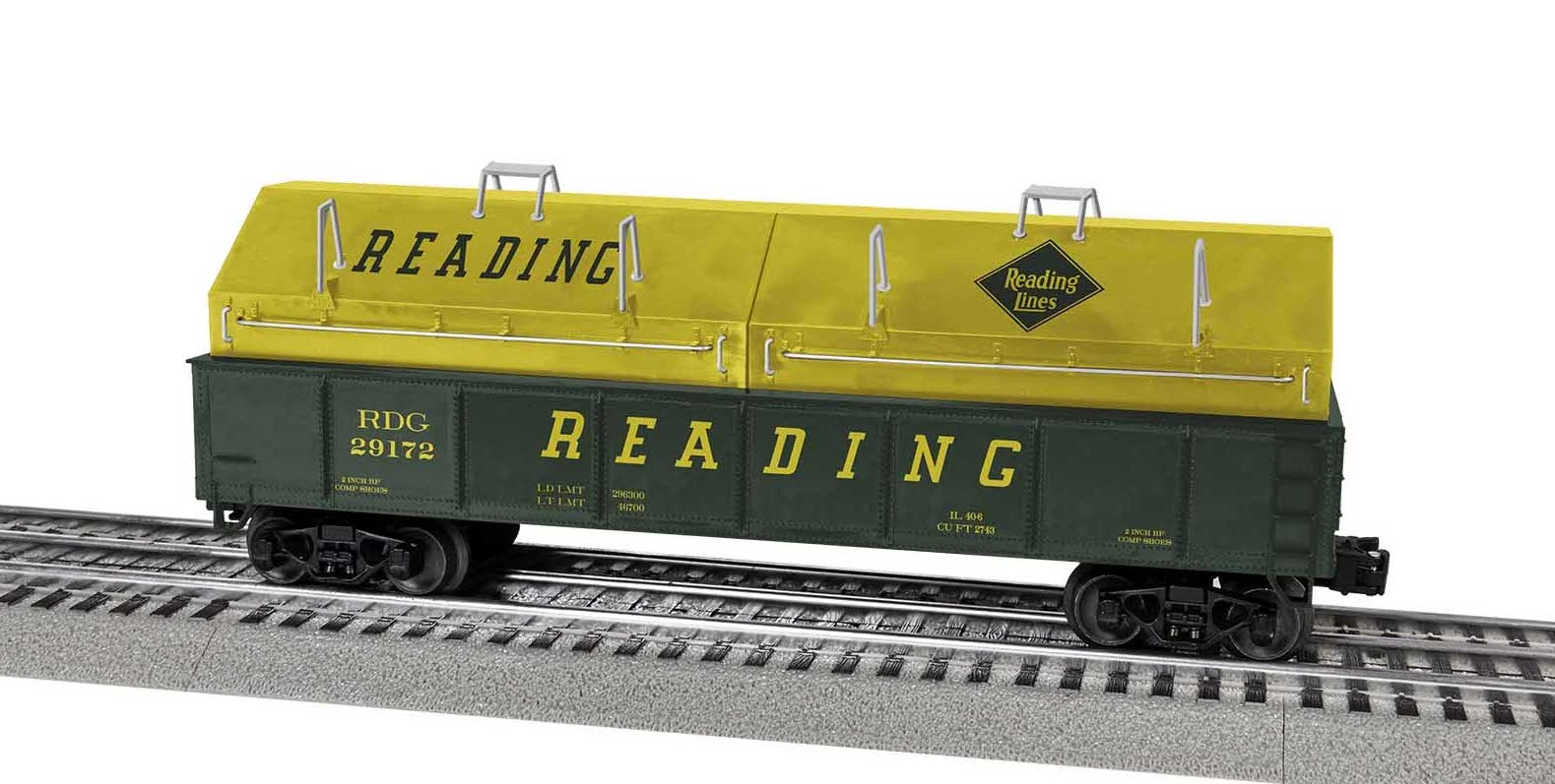 Lionel 2043164 O Gauge Gondola Reading RDG 29172