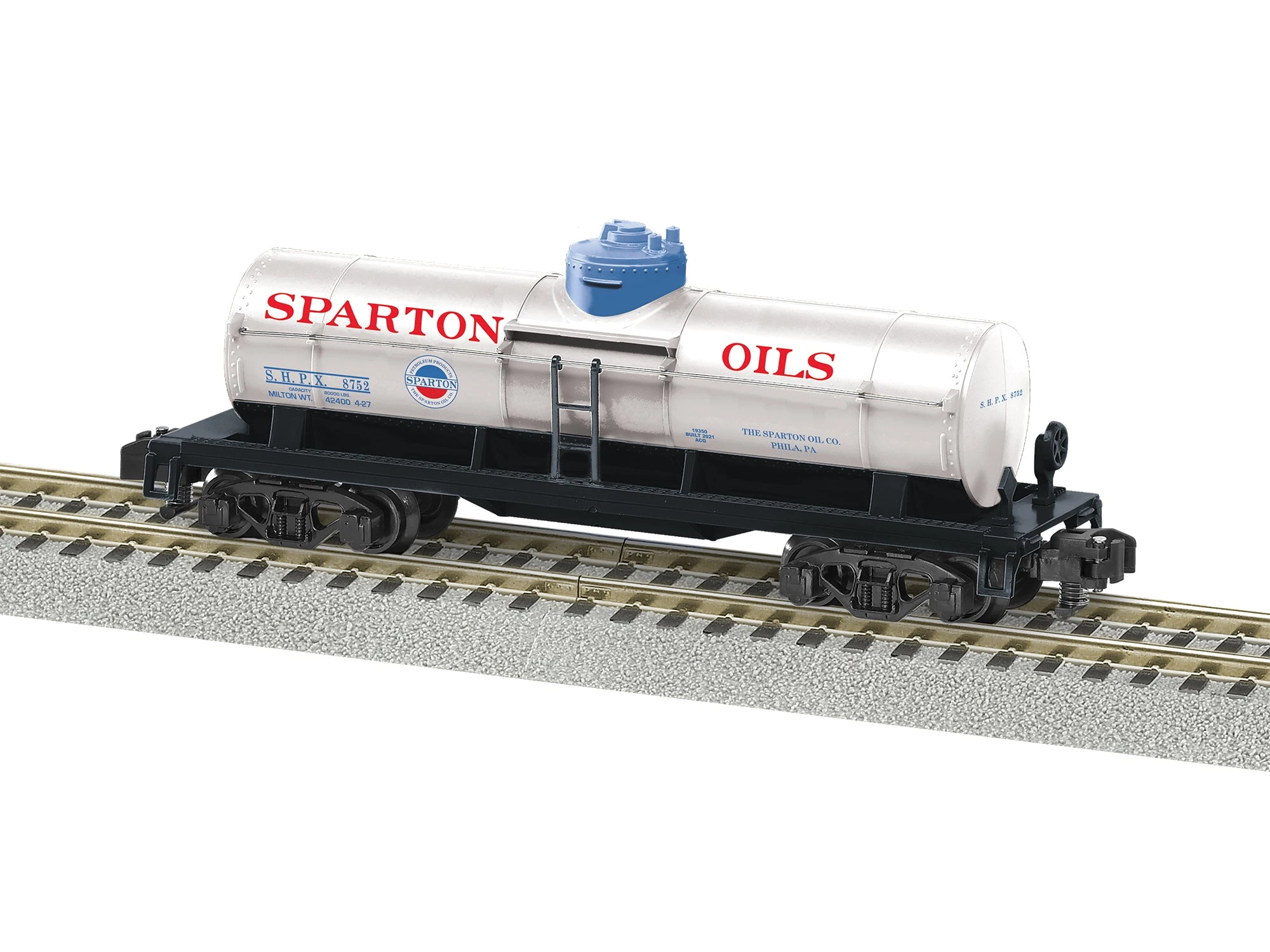 Lionel 2119350 S Gauge American Flyer Single Dome Tank Car Sparton Oil SHPX 8752