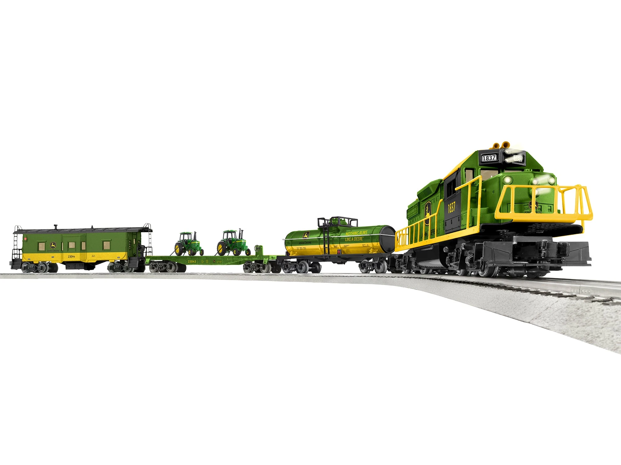 Lionel 2123040 O Gauge John Deere GP38 LionChief Train Set