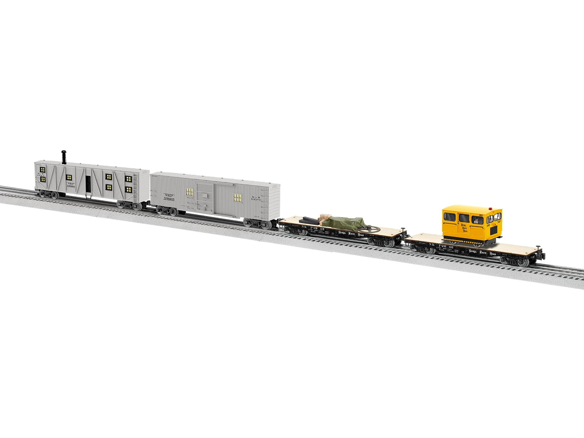 Lionel 2126490 O Gauge Nickel Plate Road NKP Work Train Expansion Pack (No Power Or Track)
