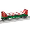 Lionel 2128050 O Gauge Candy Cane Flatcar
