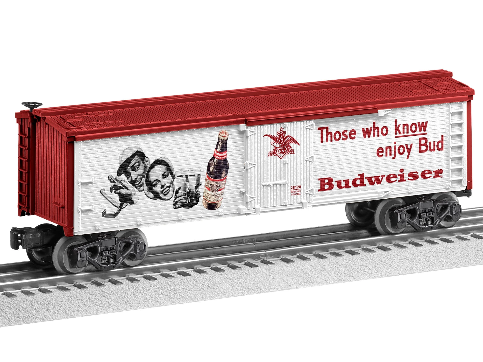 Lionel 2128120 O Gauge Anheuser Busch Those Who Know Bud Reefer - Image 2