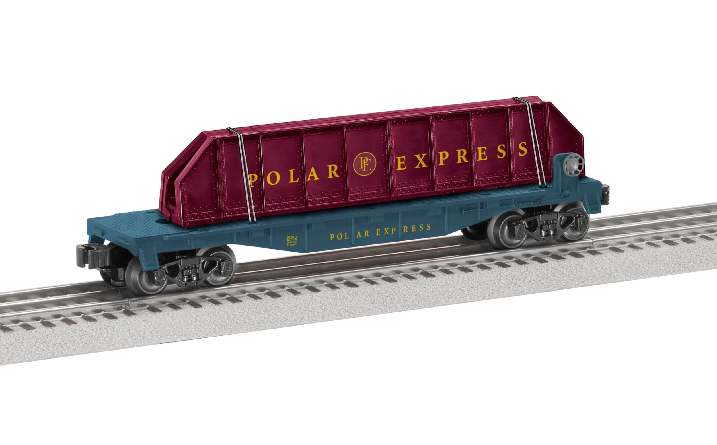 Lionel 2128210 O Gauge Polar Express⢠Girder Bridge Flatcar