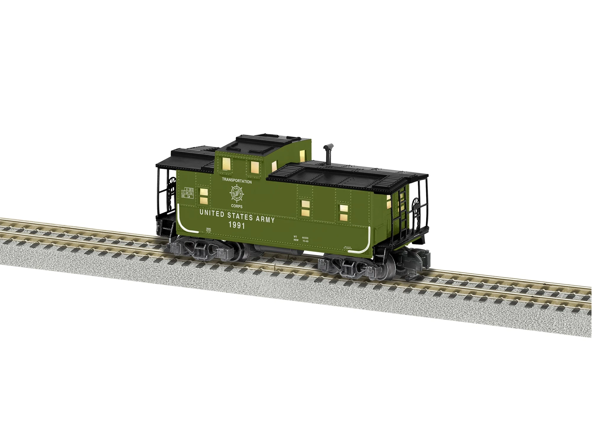 Lionel 2219240 S Gauge American Flyer US Army Caboose 1991