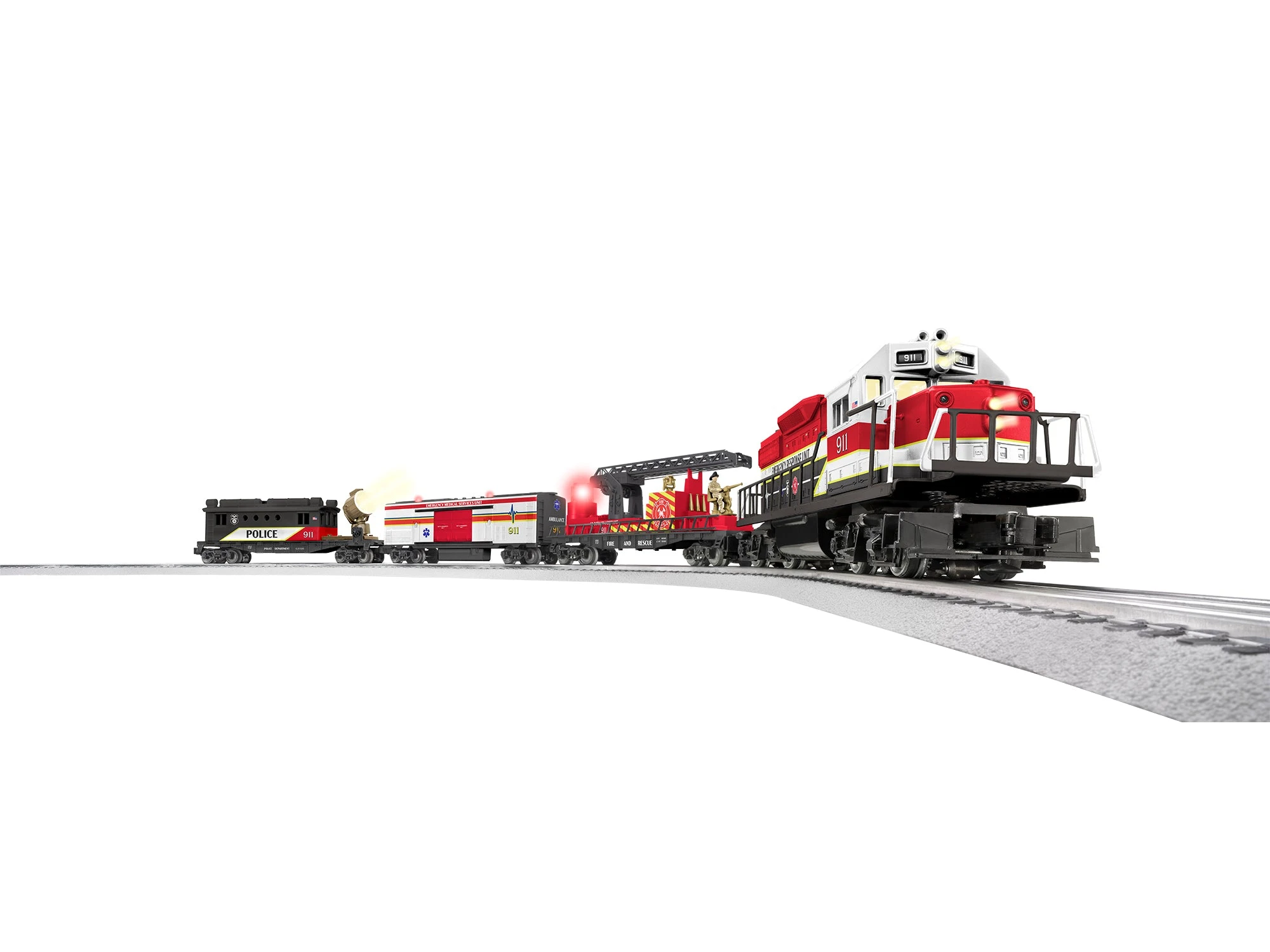 Lionel 2223040 O Gauge LionChief Emergency Response Freight Train Set With Bluetooth 5.0