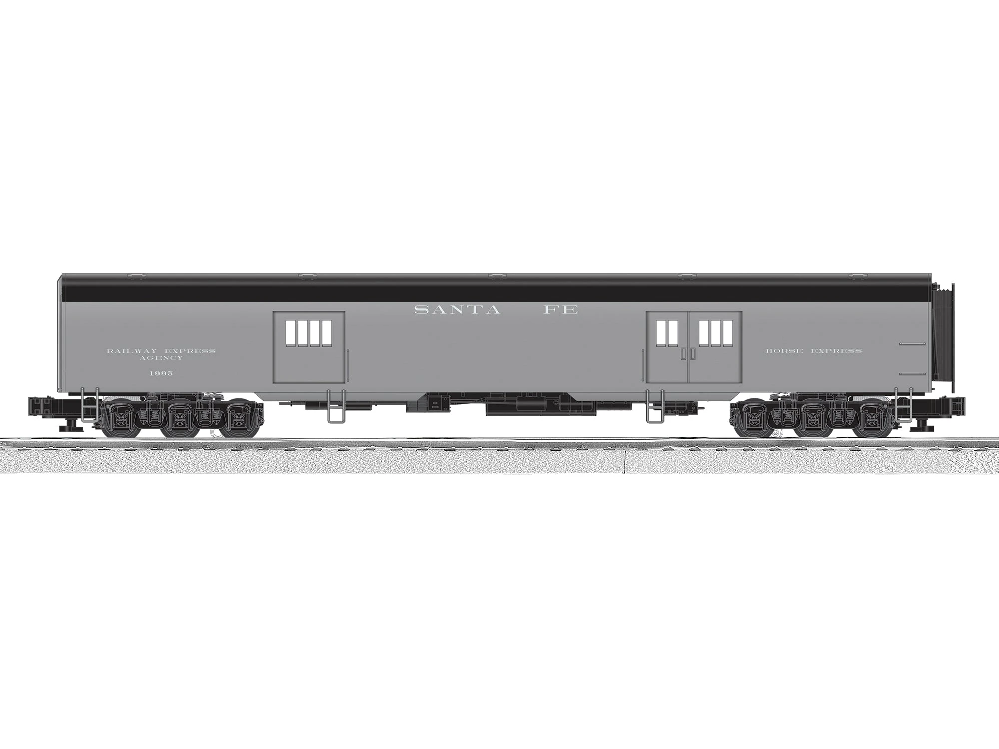 Lionel 2227520 O Scale VisionLine Horse Car Santa Fe ATSF 1995