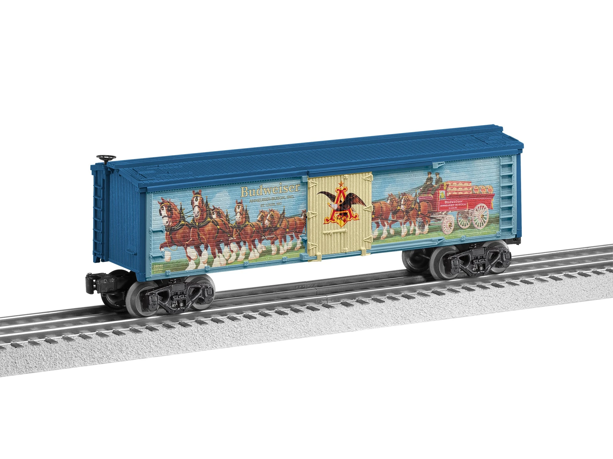 Lionel 2228040 O Gauge Vintage Anheuser Busch Clydesdale Reefer Car