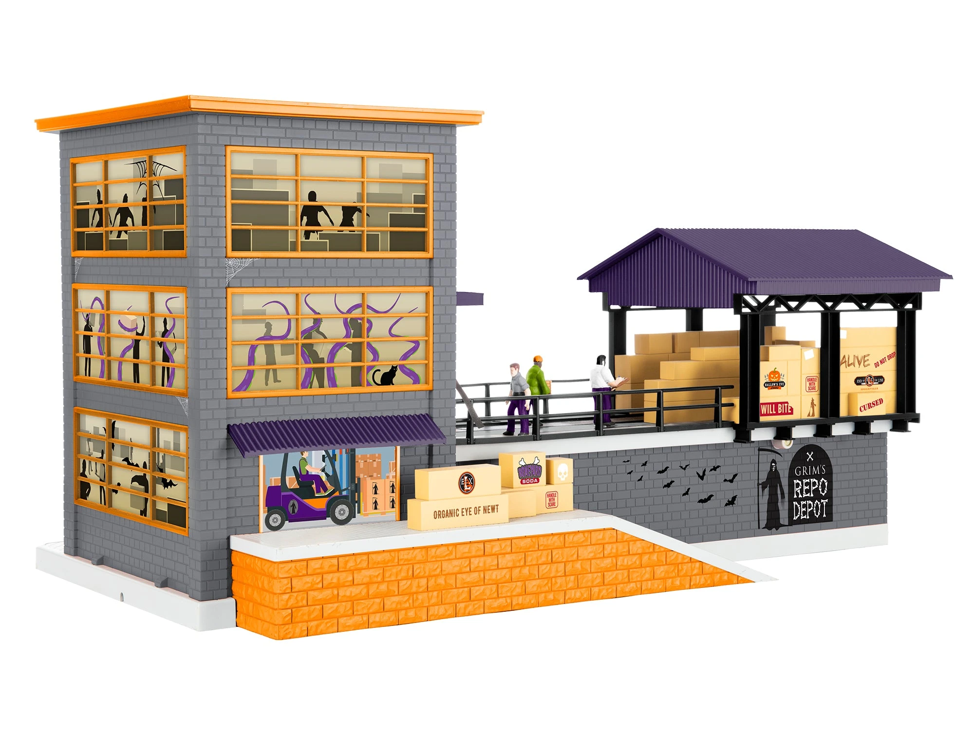 Lionel 2229220 O Gauge Grim's Repo Depot Transfer Station (Plug-Expand-Play)