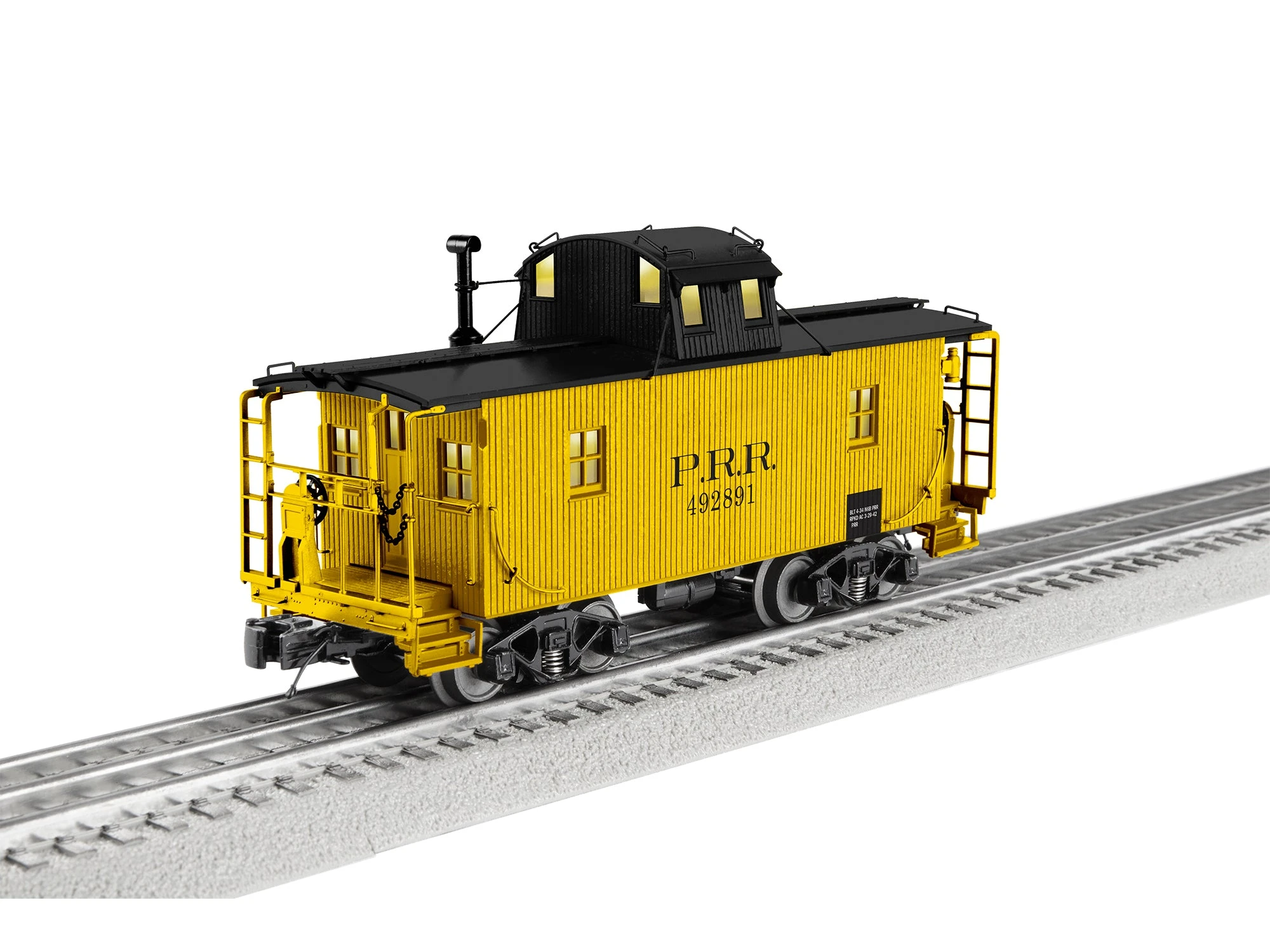 Lionel 2326273 O Gauge N6b Wood Caboose Pennsylvania "Yellow" PRR 492891
