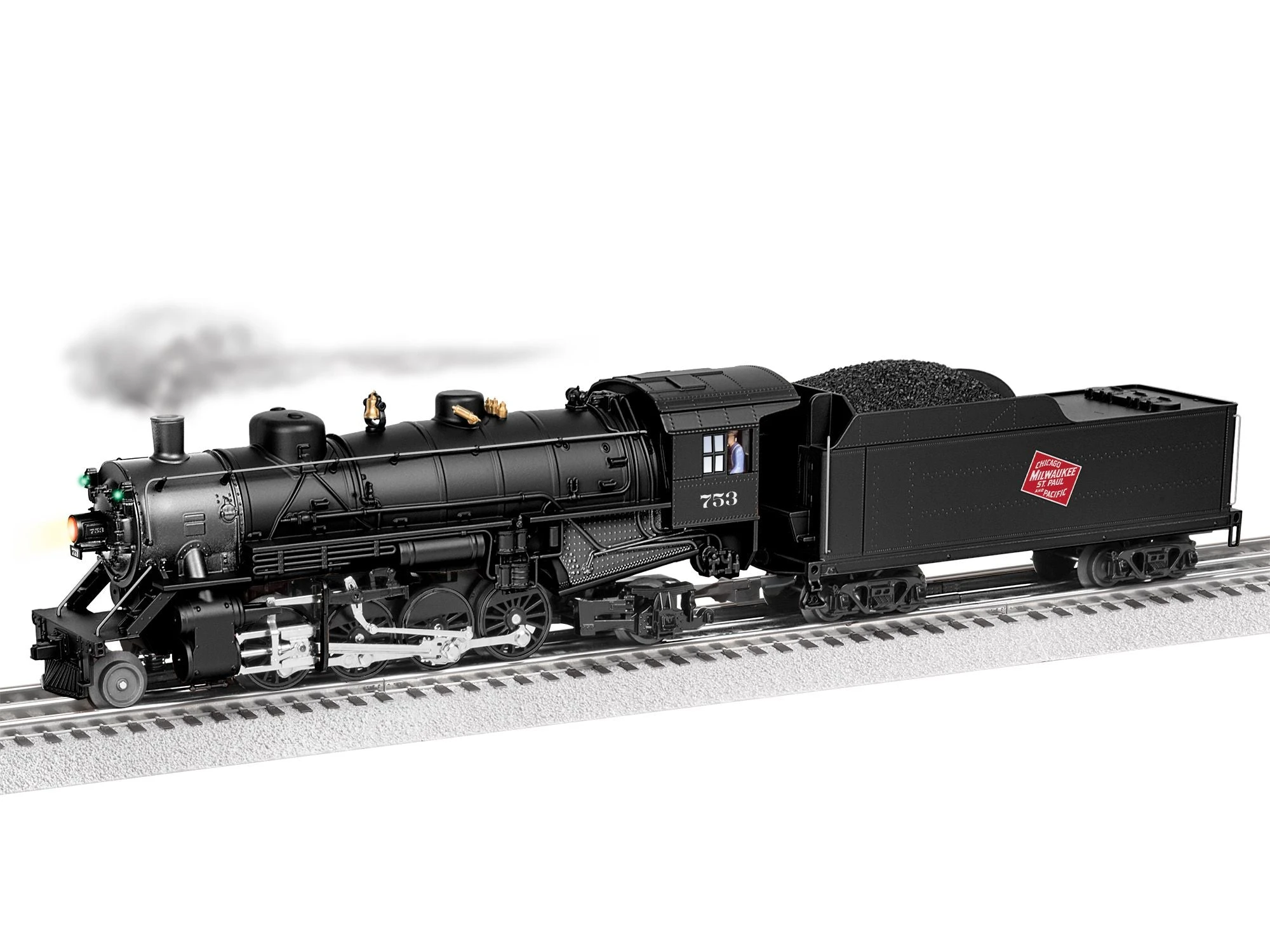 Lionel 2332070 O Gauge Lionchief Plus 2.0 2-8-2 Mikado Steam Loco Milwaukee Road MILW 753