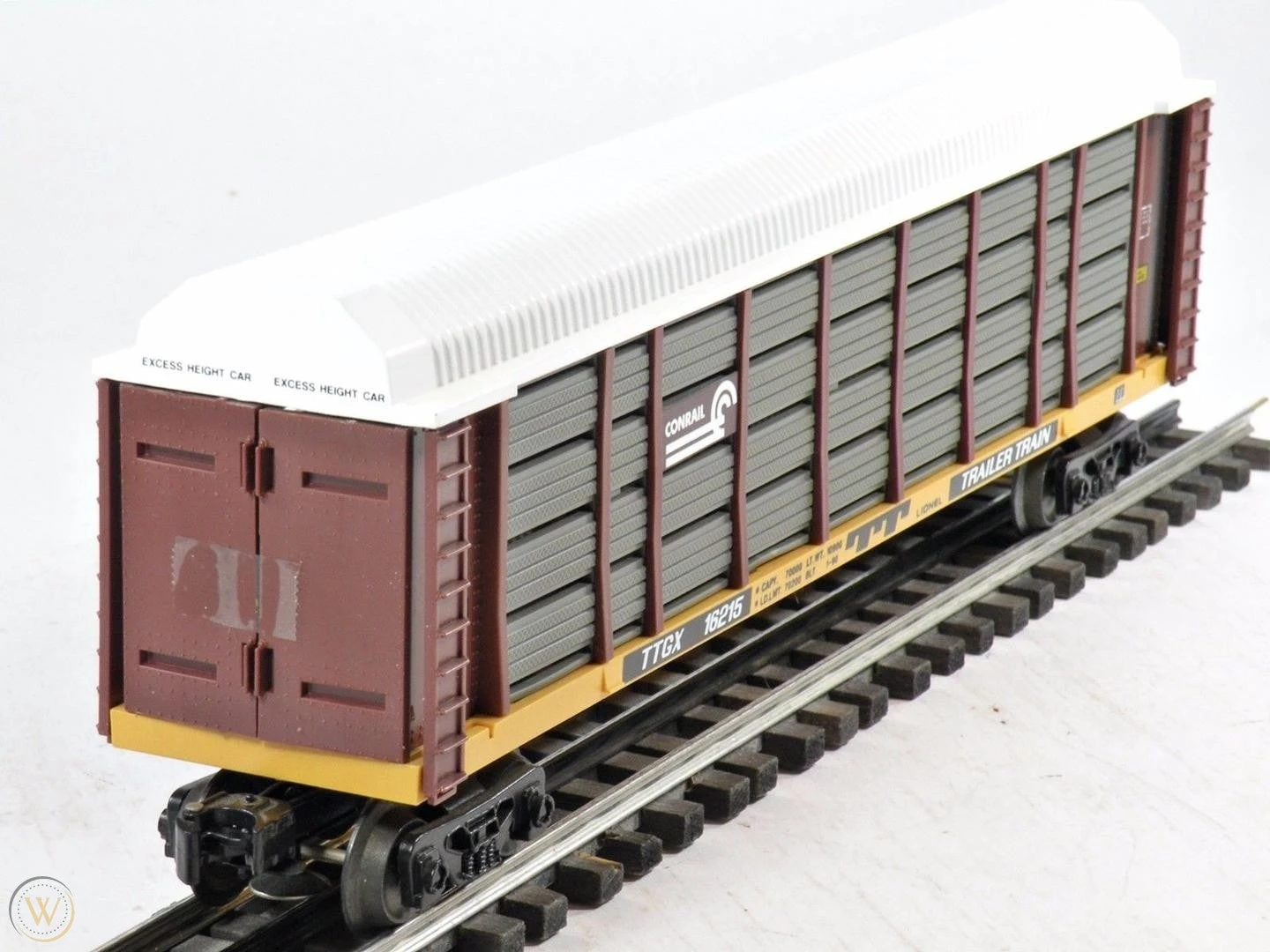 Lionel 6-16215 O Gauge Auto Carrier With Screens Conrail CR - NOS