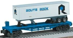 Lionel 6-26064 O Gauge Rock Island Flatcar With Trailer - NOS