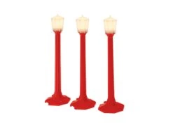 Lionel 6-37151 O Gauge Classic Street Lamps Christmas Red (3-Pack)
