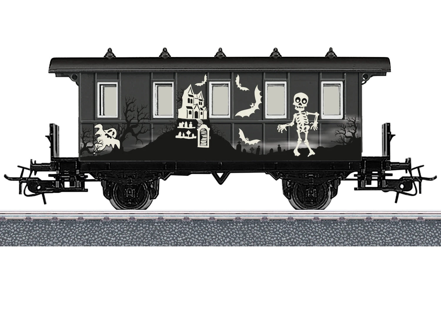Märklin Start Up 48620 HO Scale Glow In The Dark Halloween Passenger Car