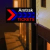 Micro Structures 64812 Amtrak Tickets Animated Right Facing Large Wall Sign