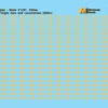 Microscale 4389 HO Scale Mini-Cal Reflective Stripes - Yellow