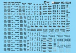 Microscale 5023 HO Scale Black FMC Boxcar Data